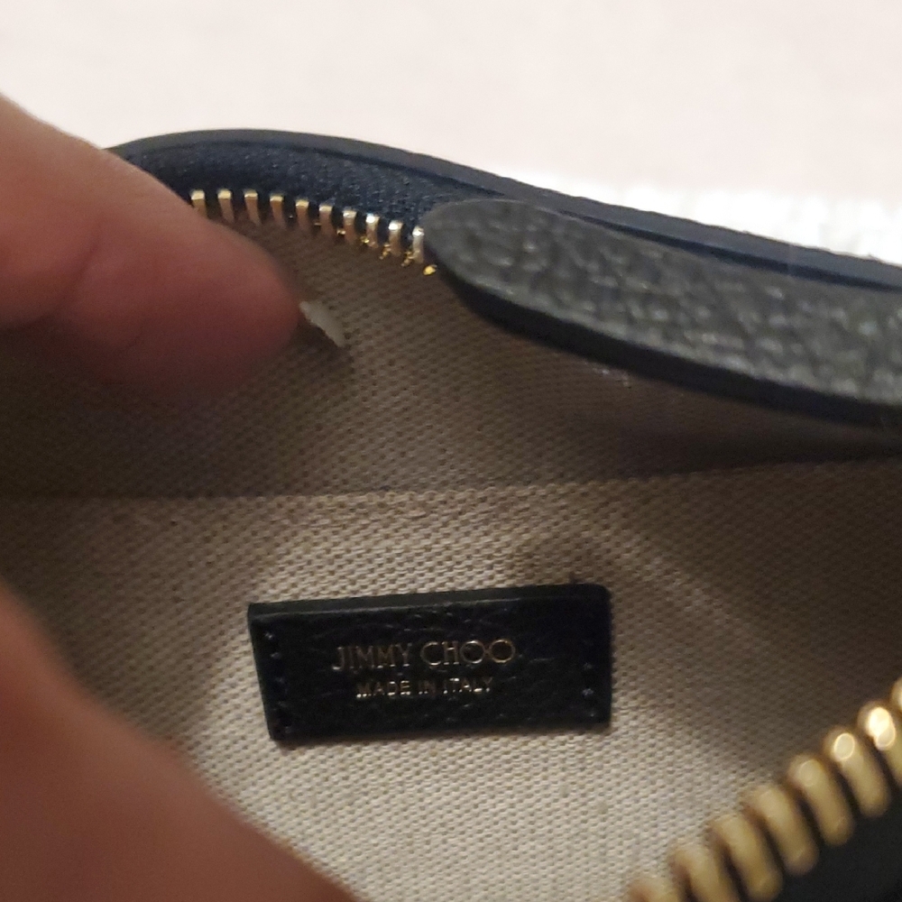 Jimmy Choo Black Leather Tote with Gold Details - Picture 6 of 9